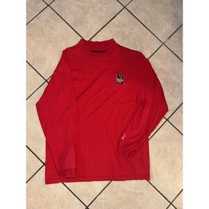 Nebraska Cornhuskers Starter Long Sleeve Mock Neck Shirt Red Sz M